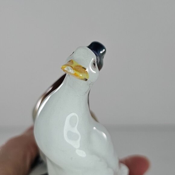 Vintage Guido Cacciapuoti Ceramic Duck Figurine Goose In Love Italy *Chipped - Picture 8 of 12